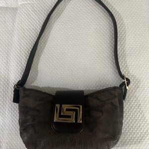 💚 Baguette Mini Vintage Mini Leather Shoulder Bag Rare🩷